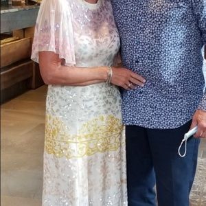 Needle and thread sequence mid calf dress